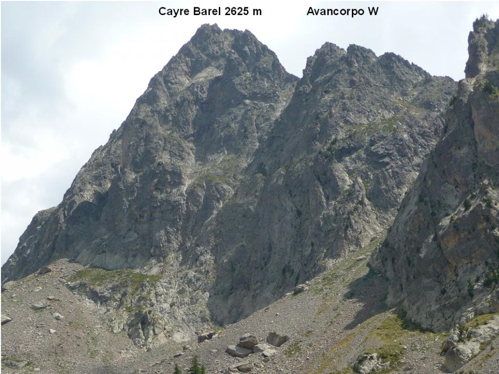 Photo of Cayre Barel, 2625 m, avancorpo W Vavavoum