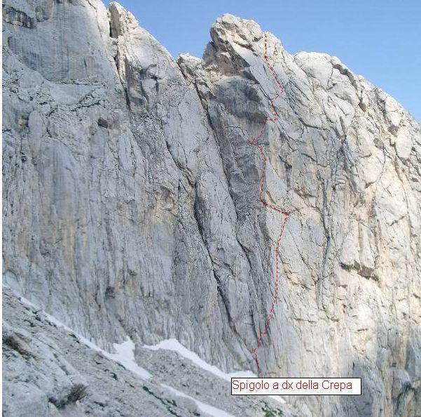 Photo of Spigolo a destra della Crepa